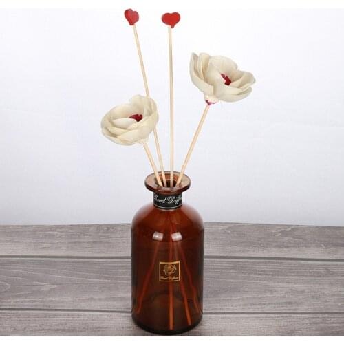 3PCS Dyeing Cherry Blossoms No Fire Scented Rattan Reed Diffuser Accessories DIY Home Bedroom Decoration