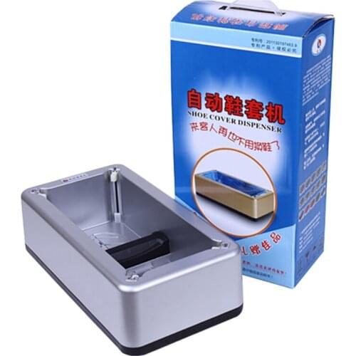 Automatic Disposable Shoe Cover Waterproof Overshoes Dispenser Portable Hand-Free Machine for Home, Office, Supermarket, Factory