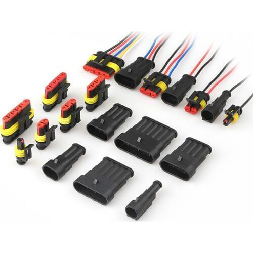 1set 1P 2P 3P 4P 5P 6P APM HID Car Connector Waterproof, Dustproof, Flame Retardant and High Temperature Resistant Car Terminal