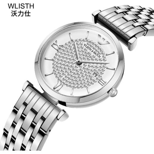 Hot Relogio Feminino WLISTH Rose Gold Women Watch Fashion Stars Watch Womens Quartz Watch Rhinestones Watches Women Reloj Mujer