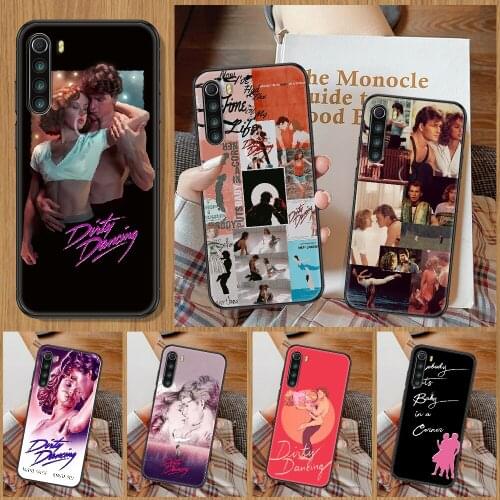 Movie Dirty Dancing Phone Case For Xiaomi Redmi Note 7 8 9 10 7A 8T 9A 9T 9S 10S Pro black painting back 3D funda luxury shell