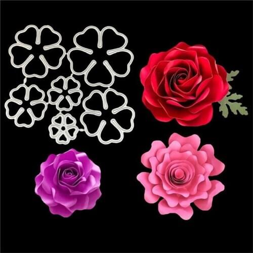 Flower Metal Cutting Dies Stencil Scrapbooking DIY Album Stamp Paper Card Embossing Decor Craft
