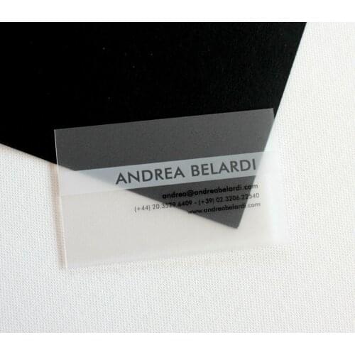 Customized printing plastic transparent PVC business card