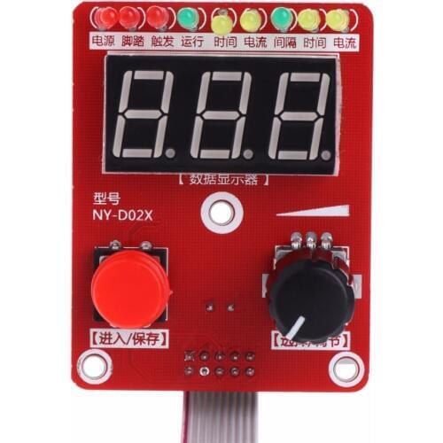 100A Double pulse Spot welding machine encoder Time Digit Module Control Panel Plate adjustable current Controller