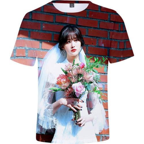 Aikooki New Korea EXID 3D T shirt Men/Women Summer Fashion Casual Round Neck Loose T-Shirt 3D Print EXID Hip Hop T-Shirt