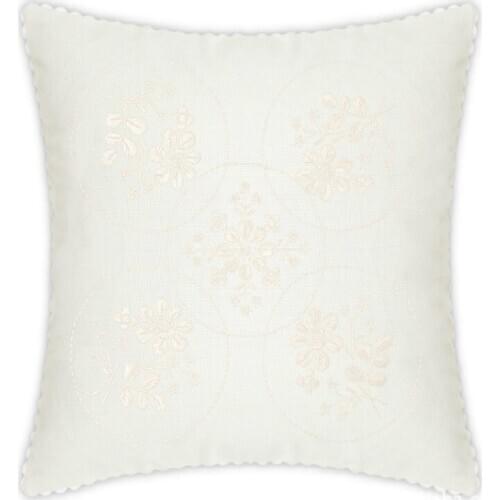 Flowers bloom idyllic high-quality canvas without fading long-term preservation cross-stitch embroidery square pillow