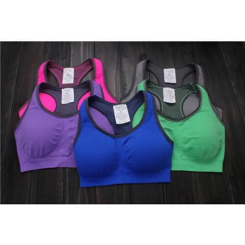 Hot!!!7 Colors !New Women Padded Top Athletic Vest Gym Fitness Sports Bra vs bra sujetadores deportivos women brassiere sport