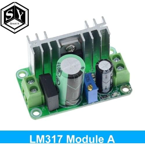 LM317T DC-DC Adjustable Converter Buck Step Down Circuit Board Module Linear Regulator Power Supply with rectifier filter