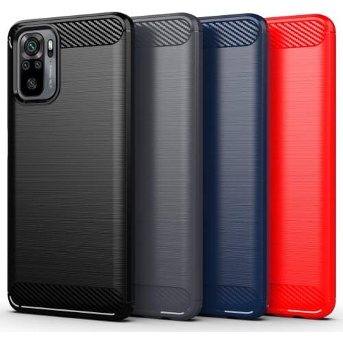 Brushed Silicone Rubber Soft Case for Xiaomi Redmi Note 10 Pro Note10S Note10 5g Red Mi Note 10S 4G Shockproof Phone Bag Cover