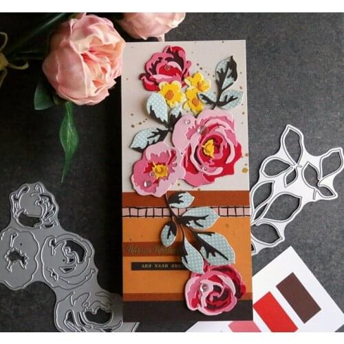 New 3D flower Metal Cutting Dies Stencils Craft Die Cut Mold for DIY Scrapbooking Album Paper Card Embossing Handmade