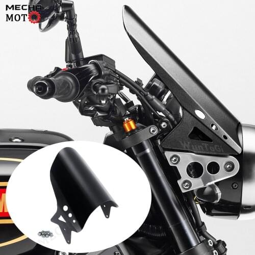For YAMAHA XSR 900 XSR900 2015-2020 Pantalla moto motorcycle windshield parabrisas moto black high-quality CNC metal deflector