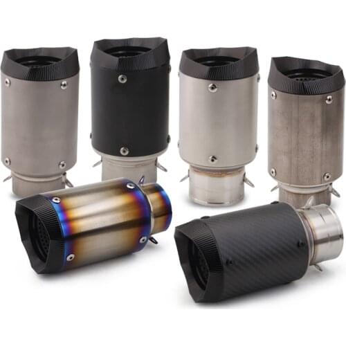 Motorcycle modified exhaust pipe Z900 Z1000 S1000RR gsxr750 R6 universal carbon fiber titanium alloy exhaust pipe AR