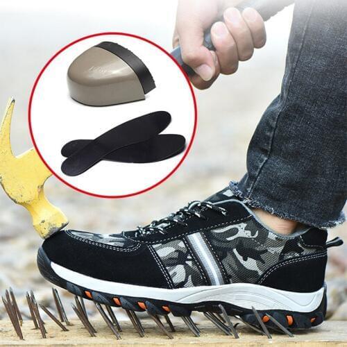 Free Shipping Breathable Men Shoes Steel Toe Boots Puncture Proof Work Safety Shoes Outdoor Boots Men Safety Shoes