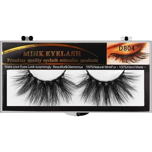 Fake Lashes High Volume 3D Mink Eyelashes Reusable Thick False Eyelash Beauty Tools D801 Series