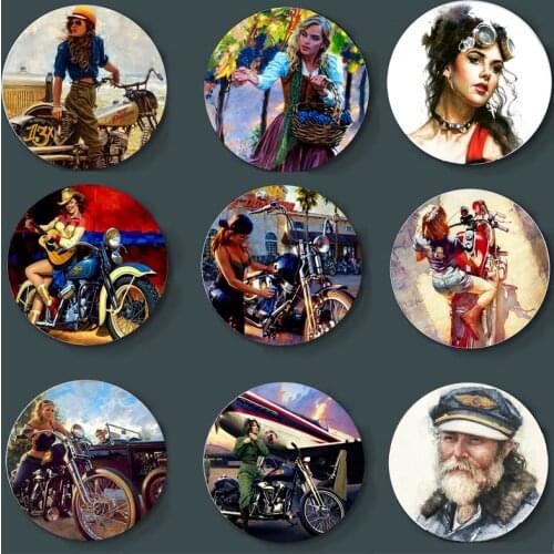 European Style Wall Plate David Uhl Painting Art Plate Handmade Decorative Plate Home Living Room Bar Wall Art Background