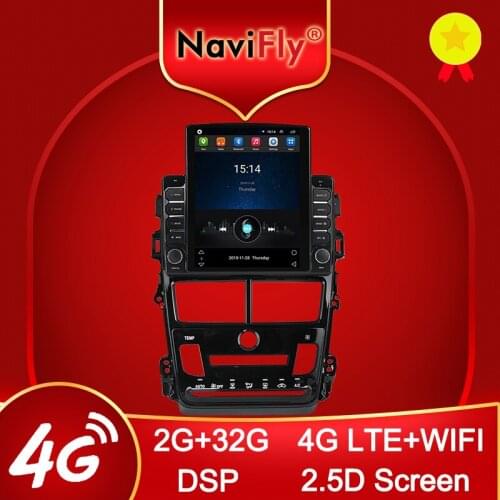Navifly 9.7" Tesla style for Toyota Yaris Vios 2017 2018 2020 Android video Car radio multimedia player navigation gps No DVD