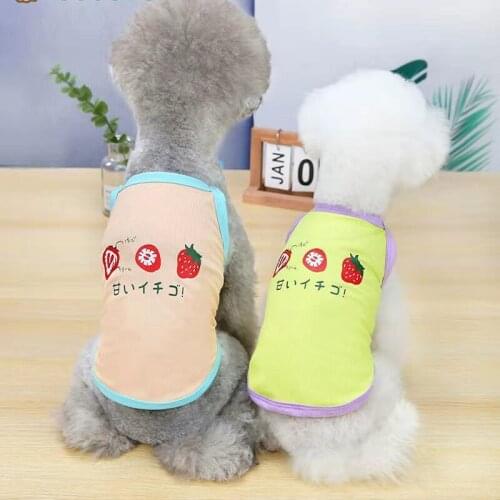 Dog clothes summer thin cute dog vest for small dog pet spring slip dress teddy french bulldog Pomeranian chihuahua S-XXL