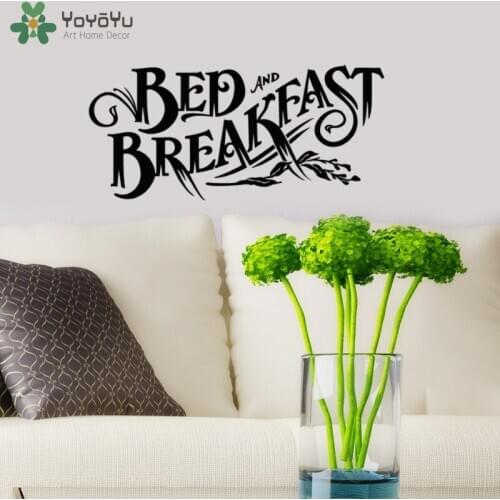 Office Wall Decal Quote Bed and Breakfast Vinyl Wall Stickers Window Decor Interior Removable Sign Fancy Scroll Pattern DIYSY402