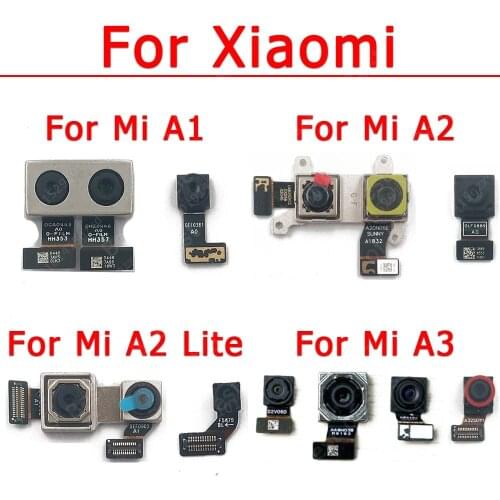 Original Front Back Camera For Xiaomi Mi A1 A2 Lite A3 5X 6X Frontal Small Repair Rear Selfie Backside Camera Module Spare Parts