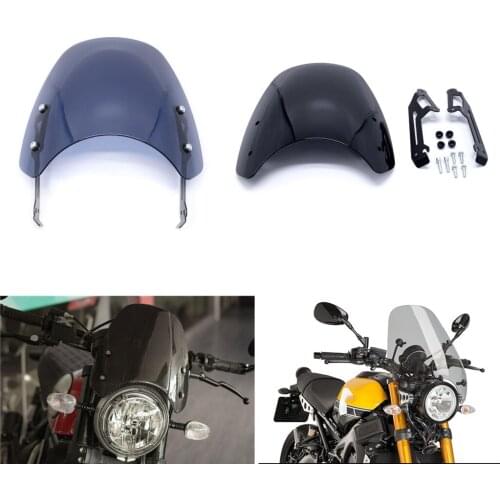 Motorcycle Touring Front Flyscreen Windscreen Windshield Shield Screen With Mounting Bracket For Ducati Scrambler 2015- 2018
