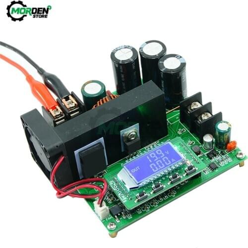 900W 15A CNC LCD Display Constant Current Constant Voltage DC Boost Module CC CV Step Up Module Board DC 8-60V Input