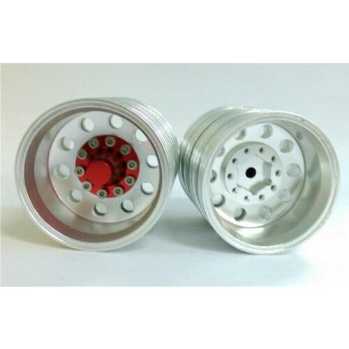RC Tractor Model Double Red Rear Wheel Hub B for 1/14 RC DIY Tamiya Truck TH01401-SMT4
