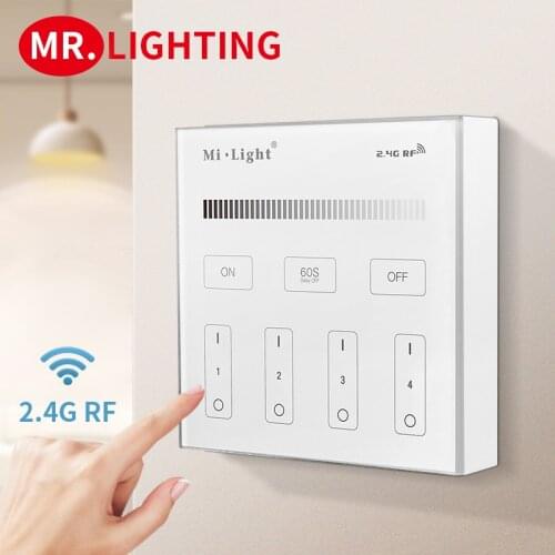 Intelligent control panel dimmer B1 touch control 2.4G WIFI intelligent control wiring-free LED light bar controller dimmer
