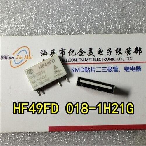 Relay HF49FD 018-1H21G New HF49FD 018-1H21G relays