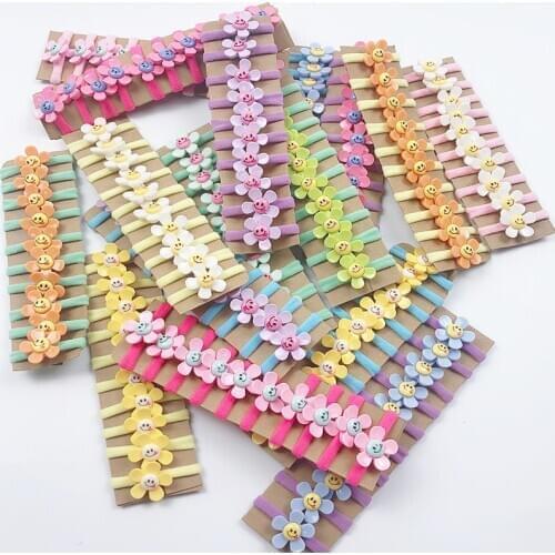 10pcs/bag 2.5CM High-elastic Kids Candy Color Hair Rope Elastic Hair Bands Mini Hair Rings Rubber Band for Girls Accesories
