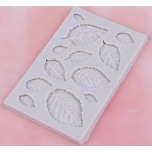 Rose Leaves Silicone Soap Mold Kitchen Accessories Cake Mold Cookies Cake Tools