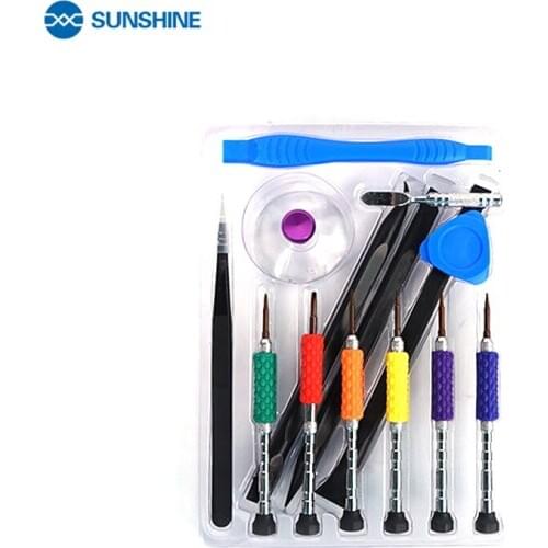 SUNSHINE SS-5115 Tools 6PCS Precision Screwdriver Set Mobile Screen Repair Kit Hands Tools for IPhone 7 8 X XSMAX HUAWEI XIAOMI