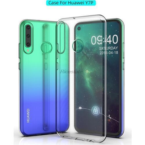 Clear Case for Huawei Y7P Ultra-thin clear Case Huawei Y7P 2020 Transparent Soft silicone TPU Phone Back cover