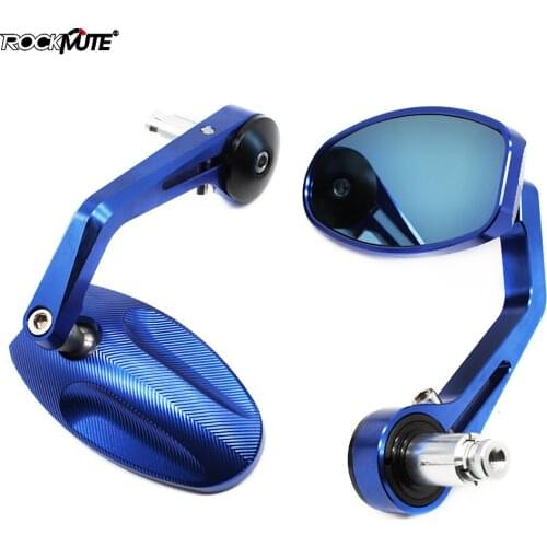 Universal Motorcycle Handlebar End Mirrors For Yamaha MT-25 MT-03 MT-07 MT-09 MT-10 FZ07 FZ09 FZ1 FZ10 FZ16 FZ6 SXR700 SXR900