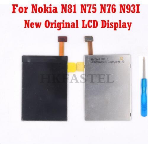 HKFASTEL New Original LCD Screen Digitizer Display For Nokia N81 N75 N76 N93I Repair Replacement LCD Display + tool