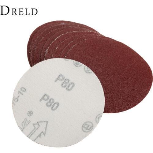 10Pcs Dremel Accesories 100mm Sanding Discs for Woodworking Sandpaper for Rotary Tool Grinding Polishing Grit 60/80/120/180/240