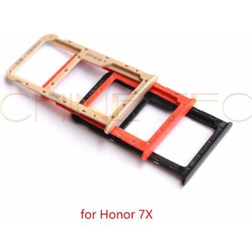 10pcs Nano SIM/ Micro SIM Card Tray Holder Micro SD Card Slot Holder Adapter for Huawei Honor 7X