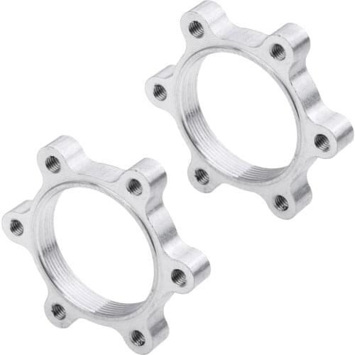 Prettyia 2Pcs Bike Freewheel Threaded Hubs Bolts Flange Adapter