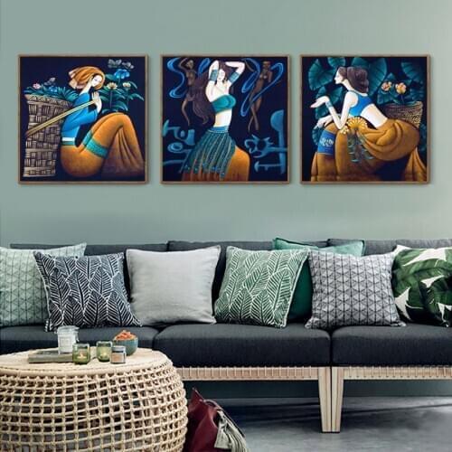 3 Pieces Scandinavian Cuadros Sexy Woman Poster Home Decoration Canvas Painting Wall Art Print Poster For Living Room Bedroom