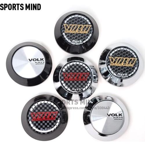 4PCS/lot 65MM CE28 Rim TE37 Tokyo Time Attack Car Wheel Center Hub Caps for VOLK RAYS