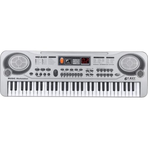 61-Key Keyboard Piano Piano Led Instrument Keyboard 21-Inch Music Education Double-Row Electronic Piano Children Beginner Electr