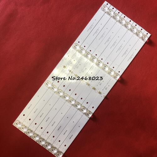 1set=8pcs 410mm LED Backlight strip 4 lamps for LG 50"TV 50M2PLUS MS-L2006 V1 2017-8-11