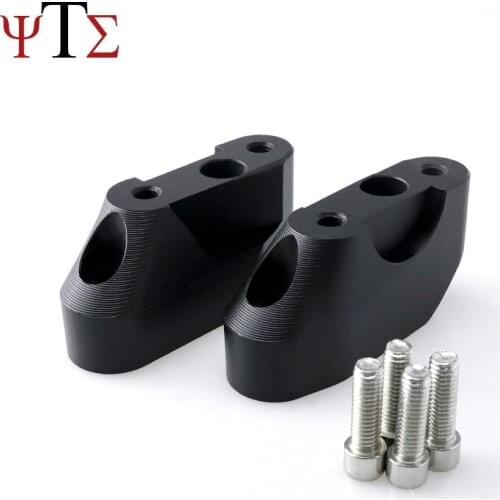 Para bmw r1200rs r1200 rs k54 2015 2016 motocicleta cnc alumínio guidão risers lidar com kit de aumento guiador braçadeira adapt