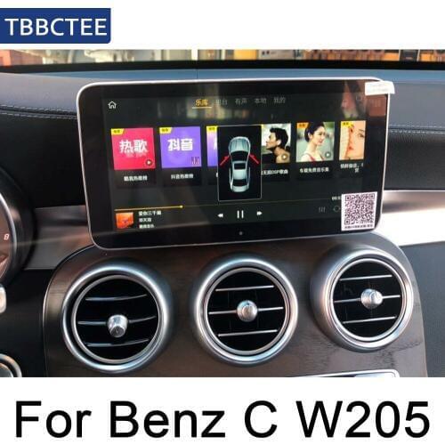 For Mercedes Benz C Class W205 2011~2014 NTG Car Radio GPS Android Navigation AUX Stereo multimedia touch screen original style