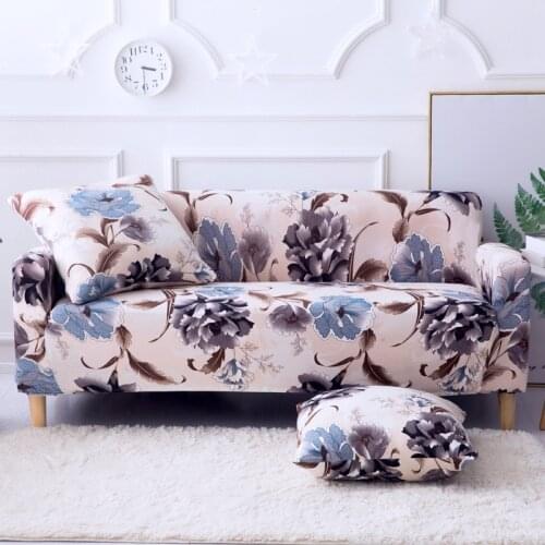 Big Flower 1/2/3/4 Seat Sofa Cover All-inclusive Elastic Seat Covers Couch Covers Covering Slipcovers Single-seat Double-seat