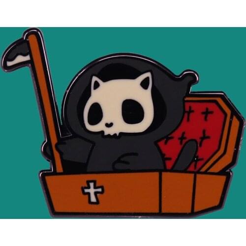 Halloween Skull Enamel Pins Brooch Collecting Alloy Lapel Badges Men Women Fashion Jewelry Gifts Adorn Backpack Collar Hat