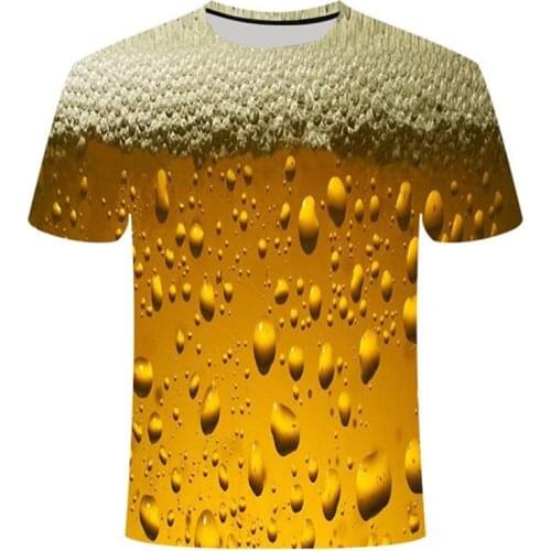 Beer Poker Graphic T Shirts Tops Tshirt Camisetas For Men Ropa Hombre Summer Clothing Streetwear Homme Tee Camisa Masculina