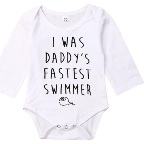Tadpole Newborn Infant Baby Boy Girl Cotton Bodysuit Jumpsuit Spring Autumn Long Sleeve Playsuit Clothes Outfits 0-18M