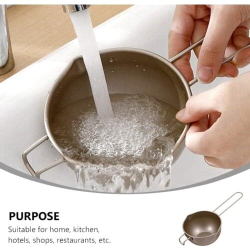 Chocolate Melting Pot Carbon Steel Double Boiler Pot with Handle Butter Chocolate Candy Butter Cheese Candle Making Pot