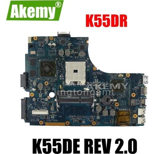 K55DR Motherboard Rev 2.0 HD 7470M 1GB A80M For Asus A55DR K55DR K55D Laptop motherboard K55DR Mainboard K55DR Motherboard