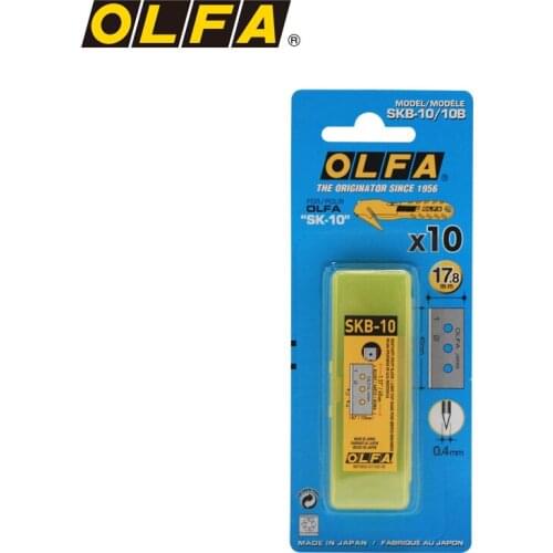 OLFA imported from Japan safety hook knife SK-10 matching blade 17.8mm 10 piece pack SKB-10/10B